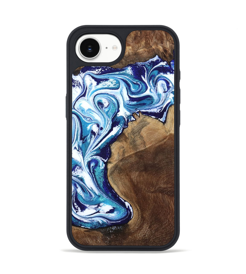 iPhone 16e Wood Phone Case - Rob (Blue, 801992)