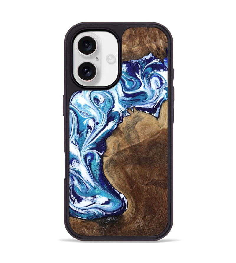 iPhone 17 Wood Phone Case - Rob (Blue, 801992)