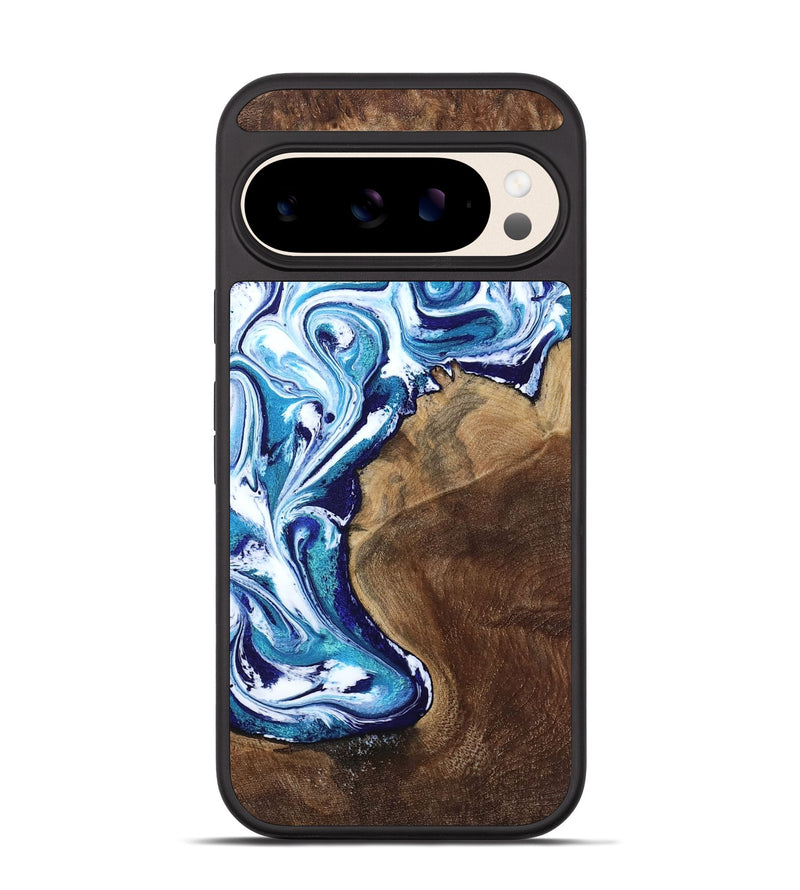 Pixel 10 Wood Phone Case - Rob (Blue, 801992)