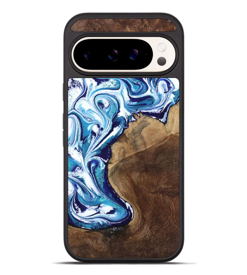 Pixel 10 Pro XL Wood Phone Case - Rob (Blue, 801992)