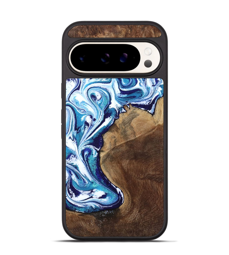 Pixel 9 Wood Phone Case - Rob (Blue, 801992)