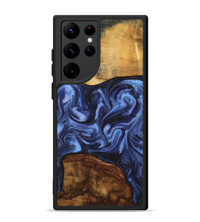 Galaxy S22 Ultra Wood Phone Case - Marvel (Blue, 801993)