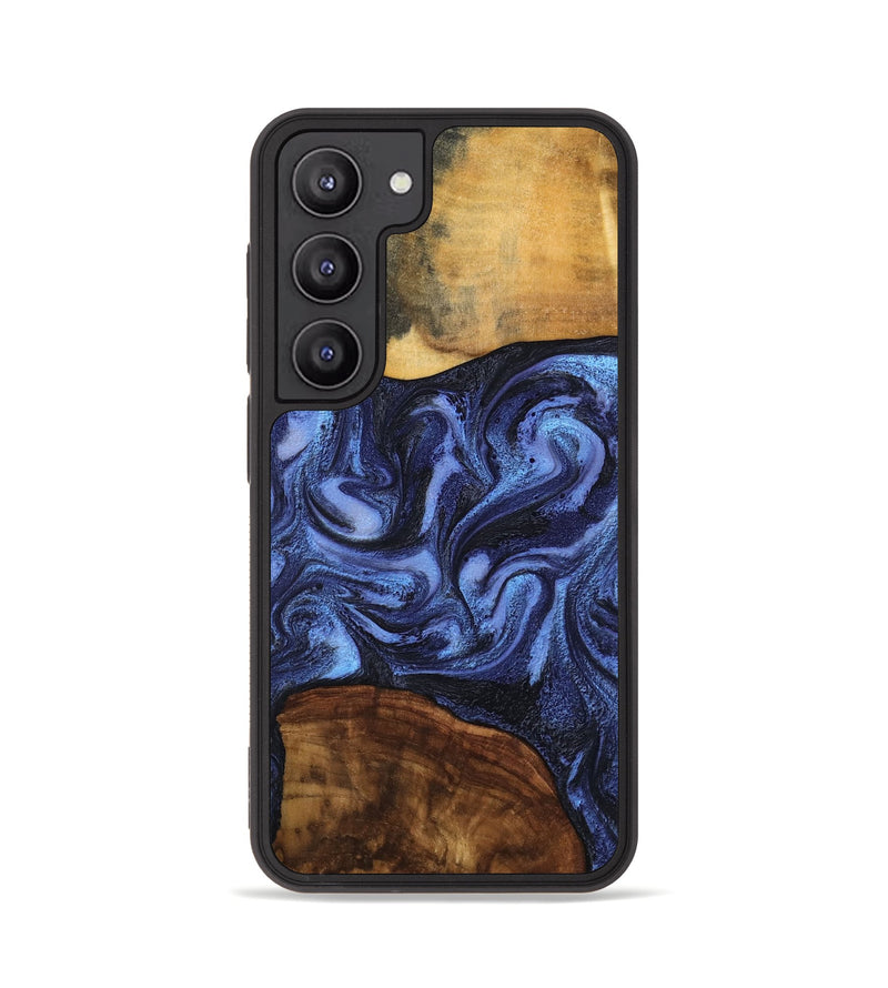 Galaxy S23 Wood Phone Case - Marvel (Blue, 801993)