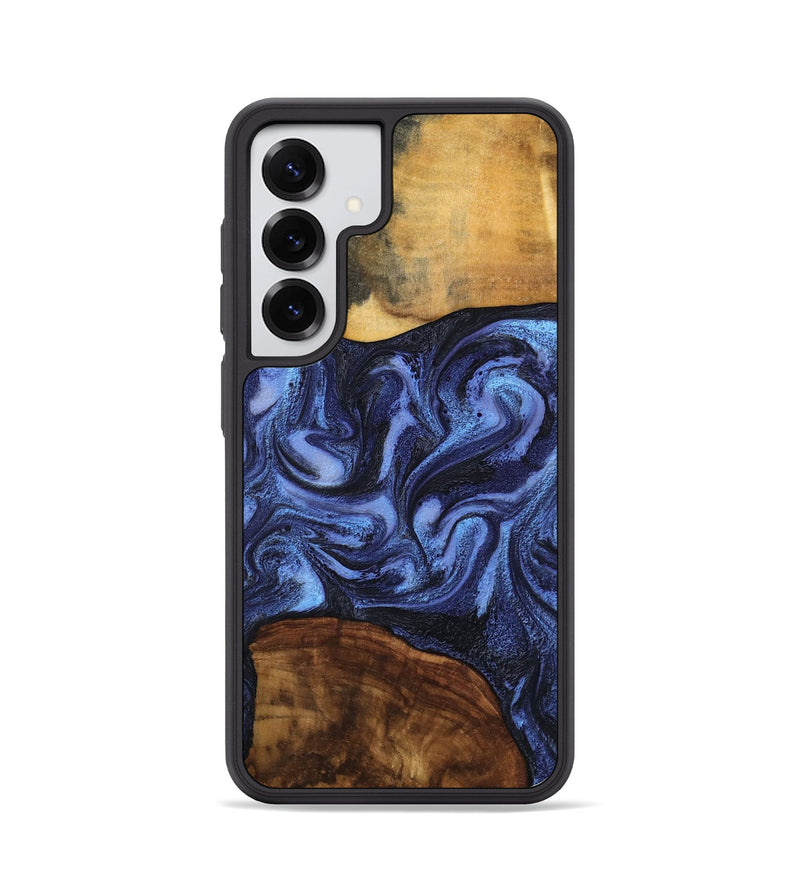 Galaxy S25 Wood Phone Case - Marvel (Blue, 801993)