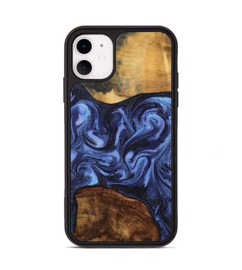 iPhone 11 Wood Phone Case - Marvel (Blue, 801993)