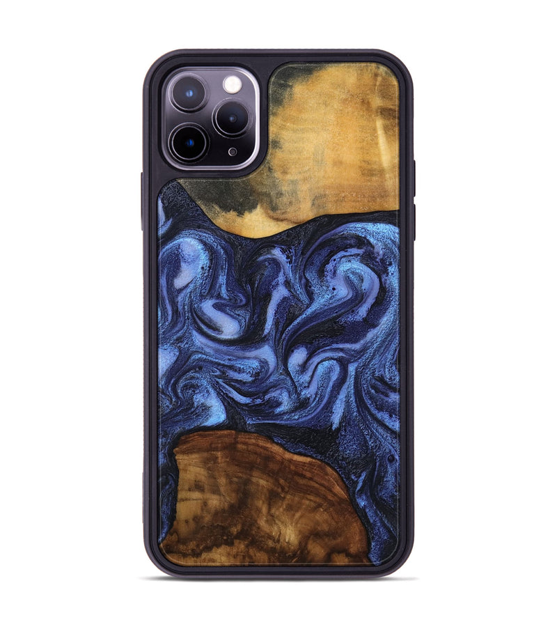 iPhone 11 Pro Max Wood Phone Case - Marvel (Blue, 801993)