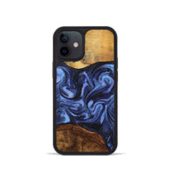 iPhone 12 mini Wood Phone Case - Marvel (Blue, 801993)