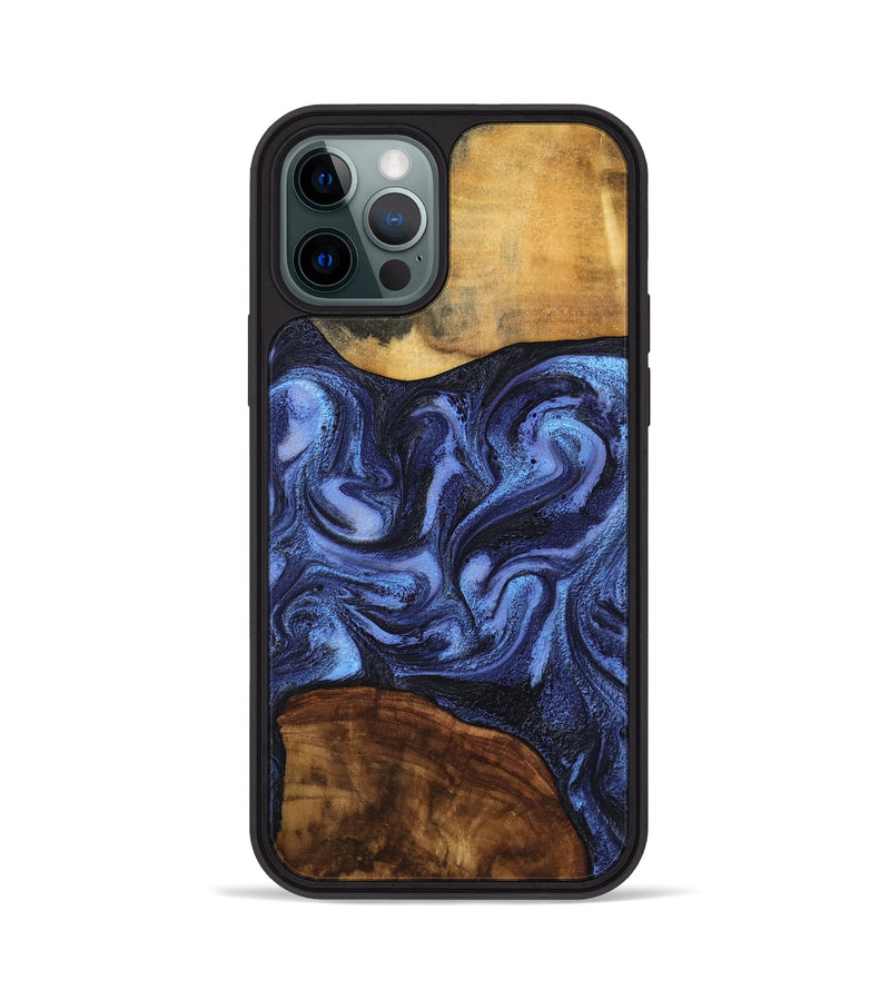 iPhone 12 Pro Wood Phone Case - Marvel (Blue, 801993)