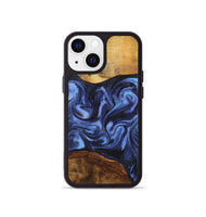 iPhone 13 mini Wood Phone Case - Marvel (Blue, 801993)