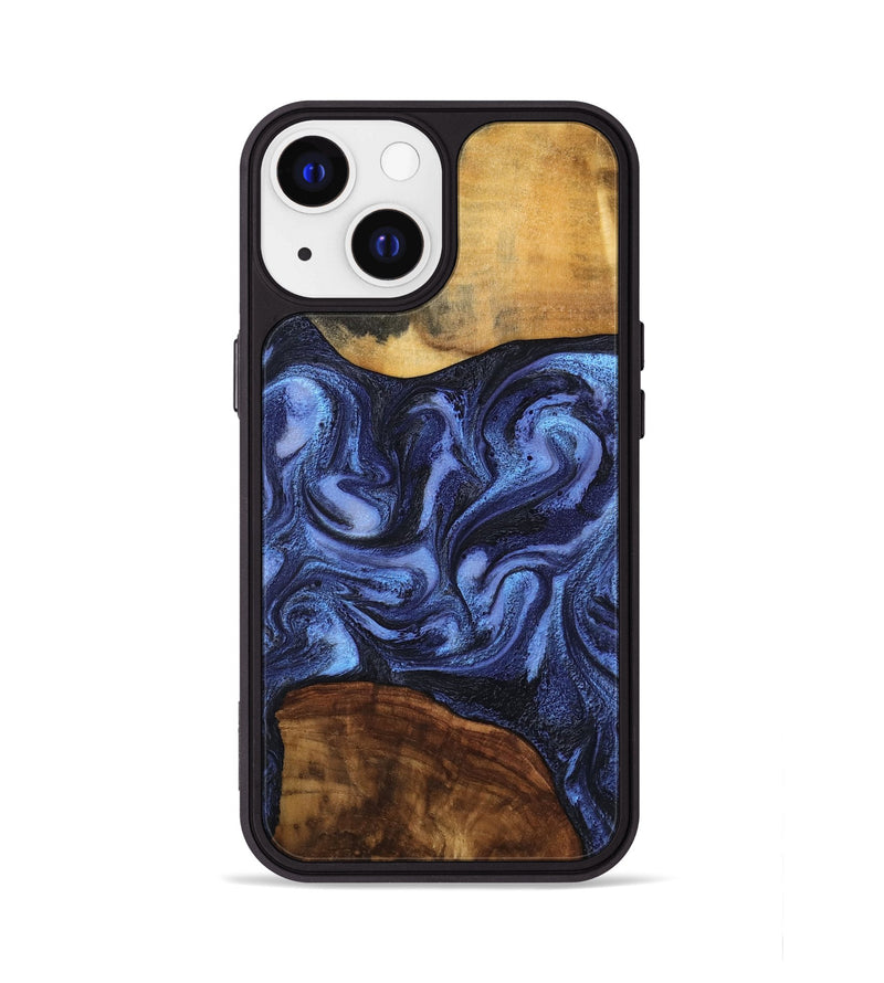 iPhone 13 Wood Phone Case - Marvel (Blue, 801993)
