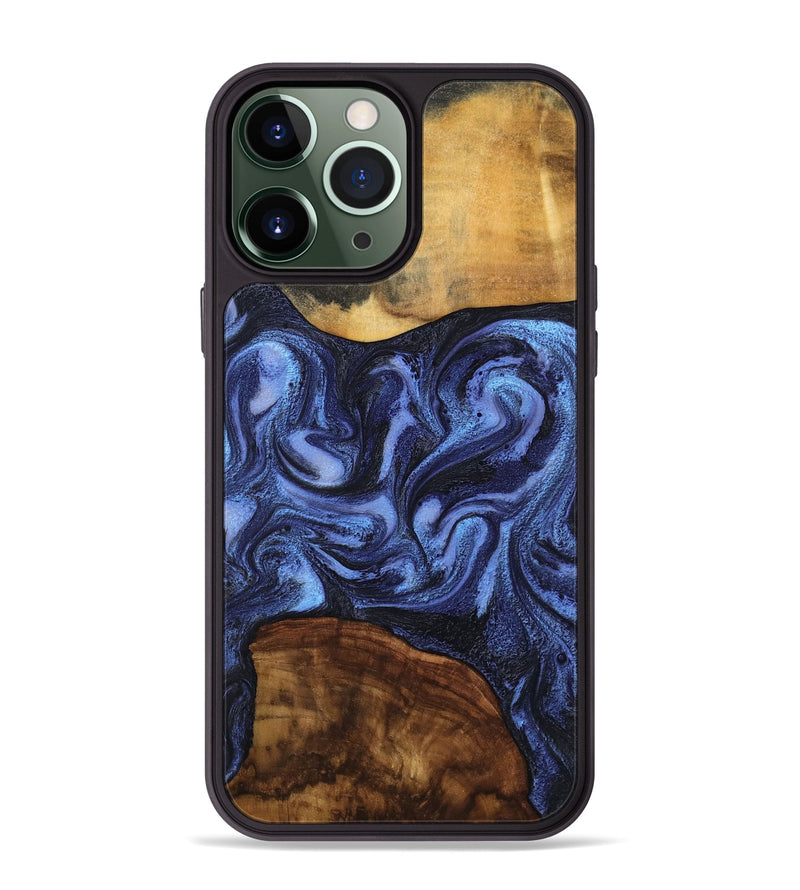 iPhone 13 Pro Max Wood Phone Case - Marvel (Blue, 801993)