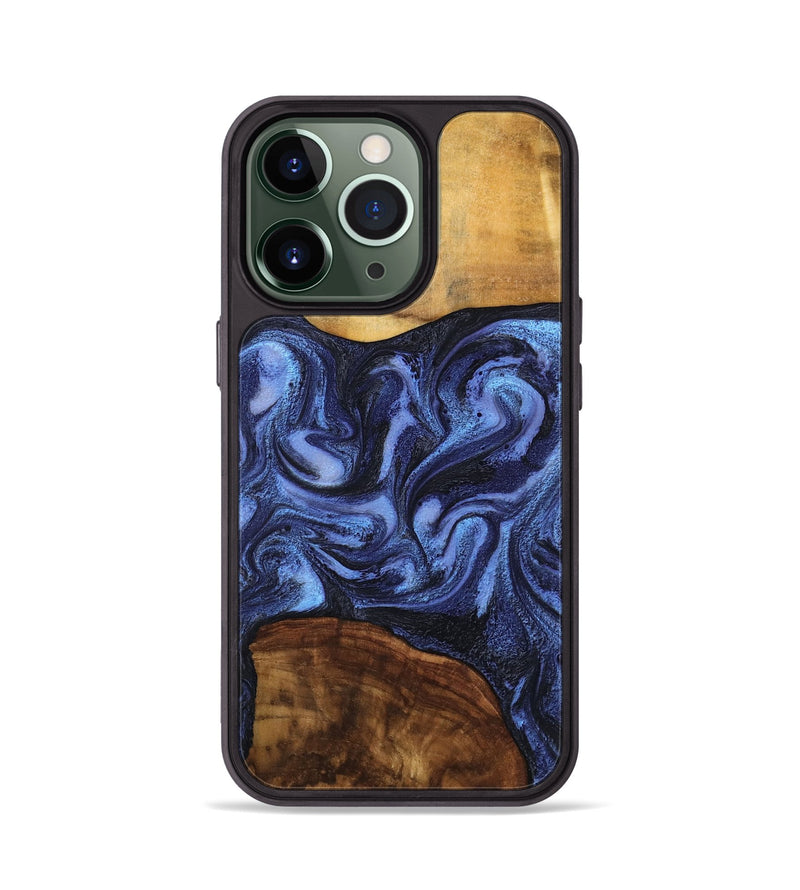 iPhone 13 Pro Wood Phone Case - Marvel (Blue, 801993)