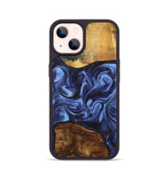 iPhone 14 Wood Phone Case - Marvel (Blue, 801993)