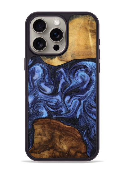 iPhone 15 Pro Max Wood Phone Case - Marvel (Blue, 801993)