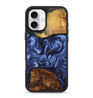 iPhone 16 Plus Wood Phone Case - Marvel (Blue, 801993)