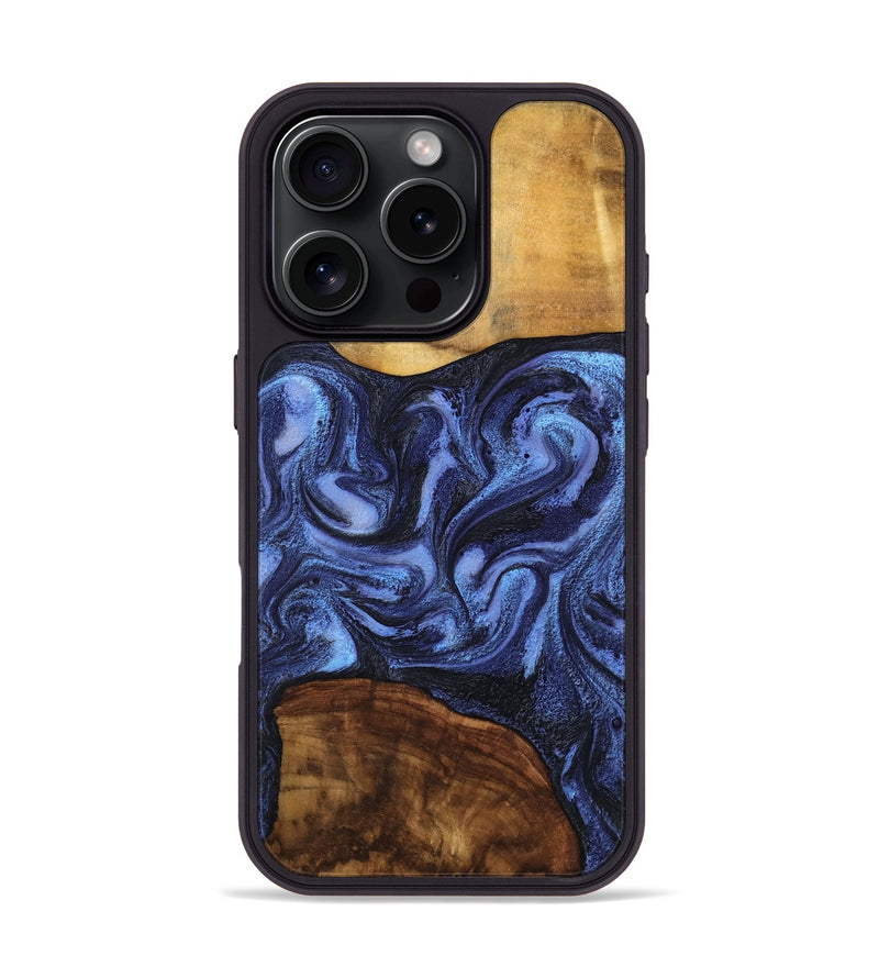 iPhone 16 Pro Wood Phone Case - Marvel (Blue, 801993)