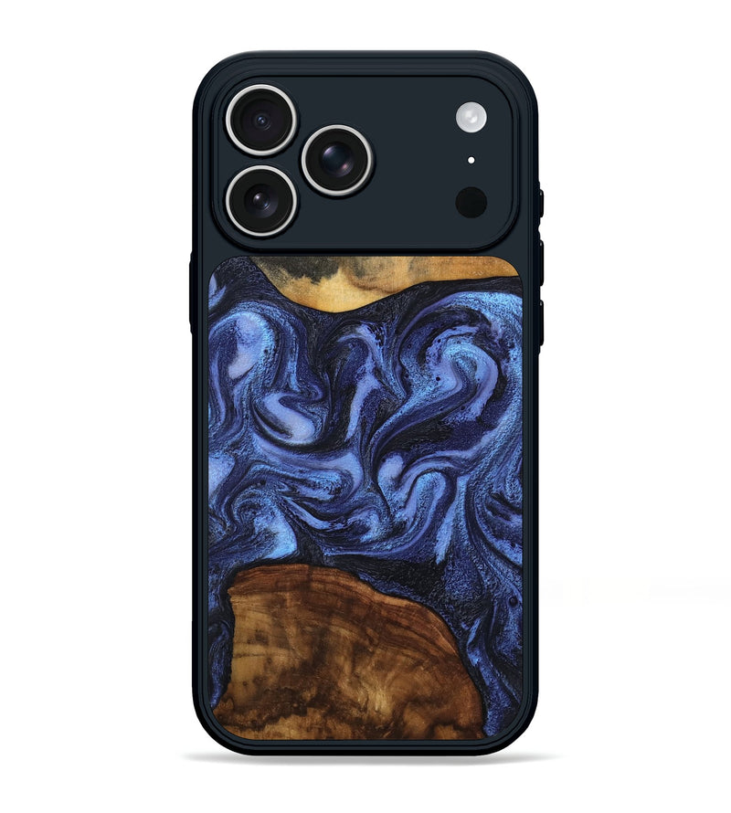 iPhone 17 Pro Max Wood Phone Case - Marvel (Blue, 801993)