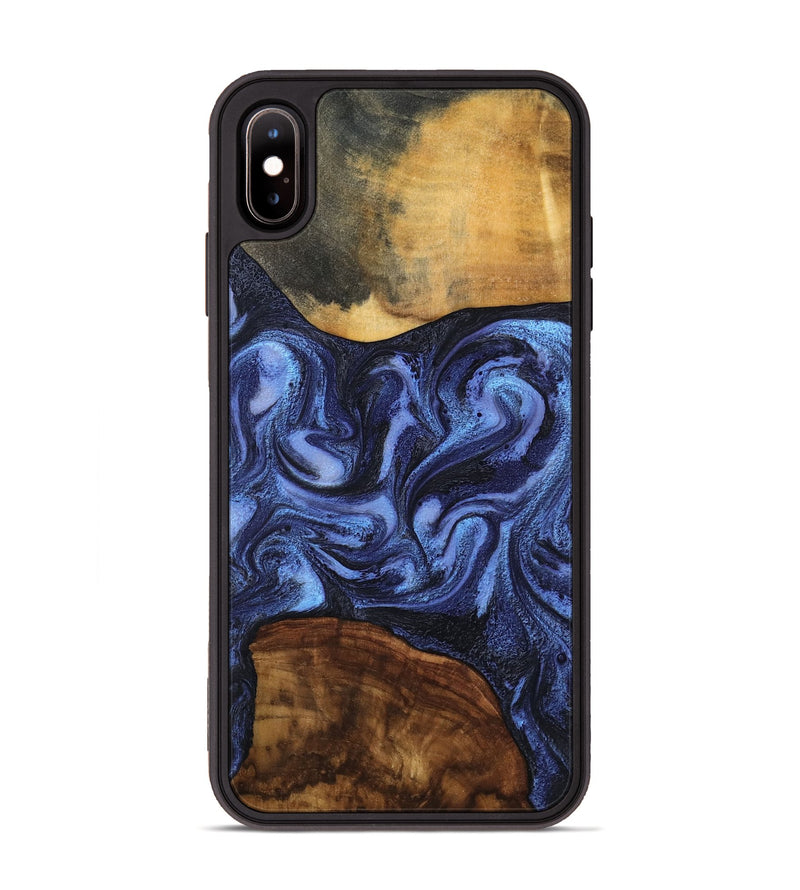 iPhone Xs Max Wood Phone Case - Marvel (Blue, 801993)