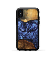 iPhone Xs Wood Phone Case - Marvel (Blue, 801993)