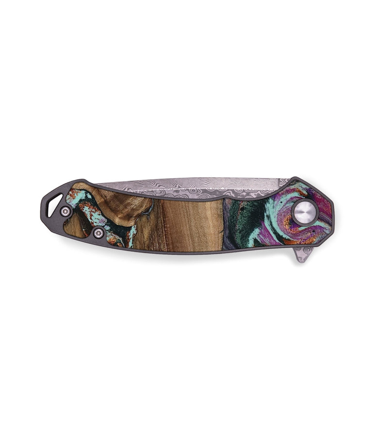 EDC Wood Pocket Knife - Giana (Green, 801994)