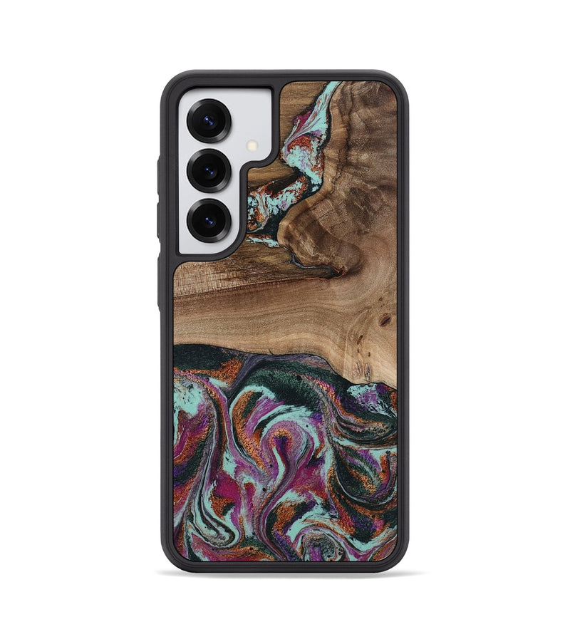 Galaxy S25 Wood Phone Case - Giana (Green, 801994)