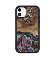 iPhone 11 Wood Phone Case - Giana (Green, 801994)