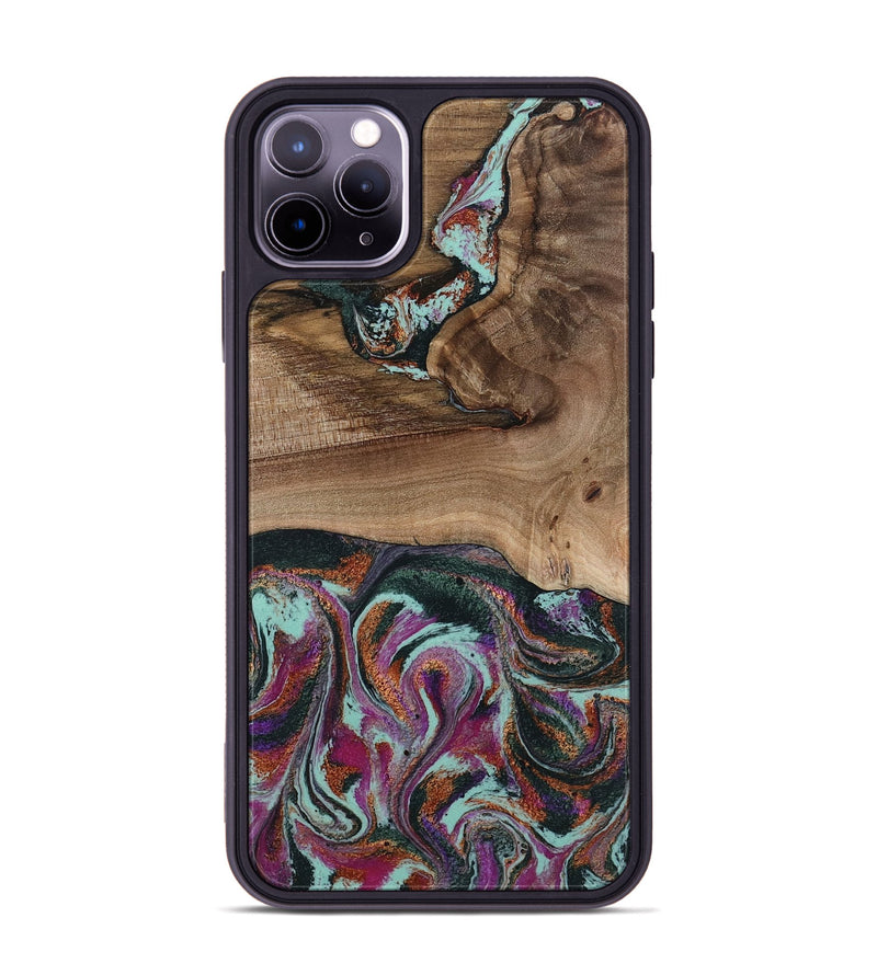 iPhone 11 Pro Max Wood Phone Case - Giana (Green, 801994)