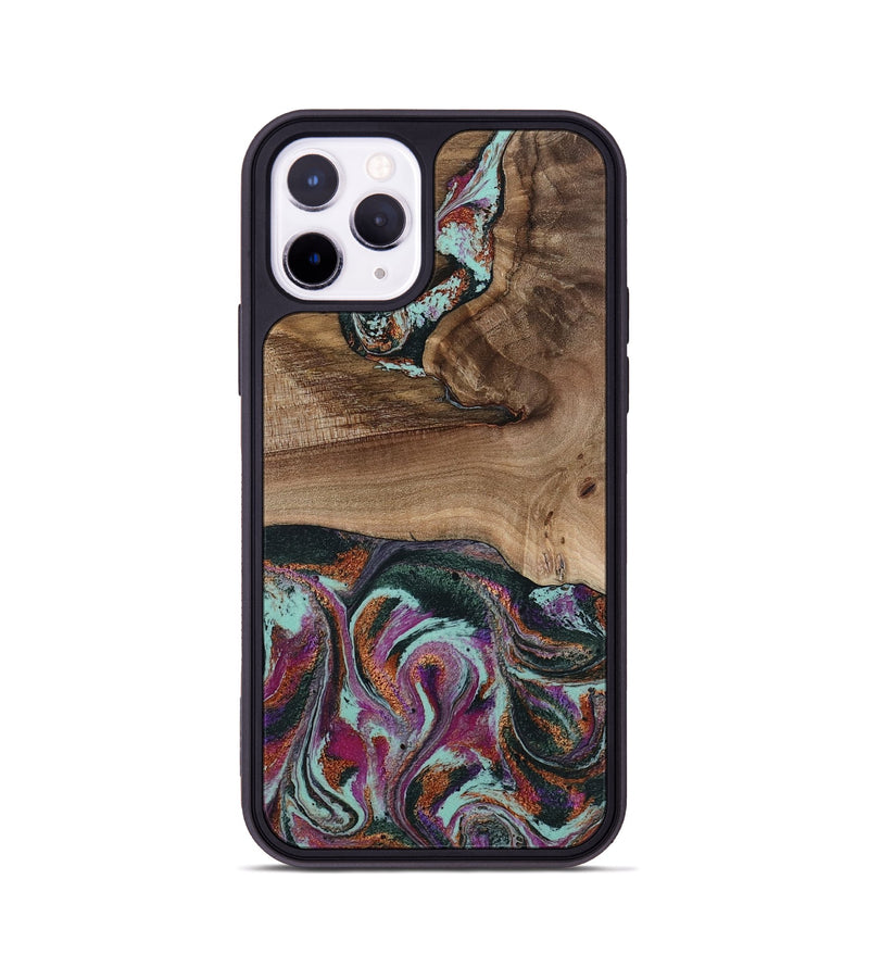 iPhone 11 Pro Wood Phone Case - Giana (Green, 801994)
