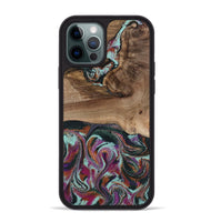 iPhone 12 Pro Max Wood Phone Case - Giana (Green, 801994)