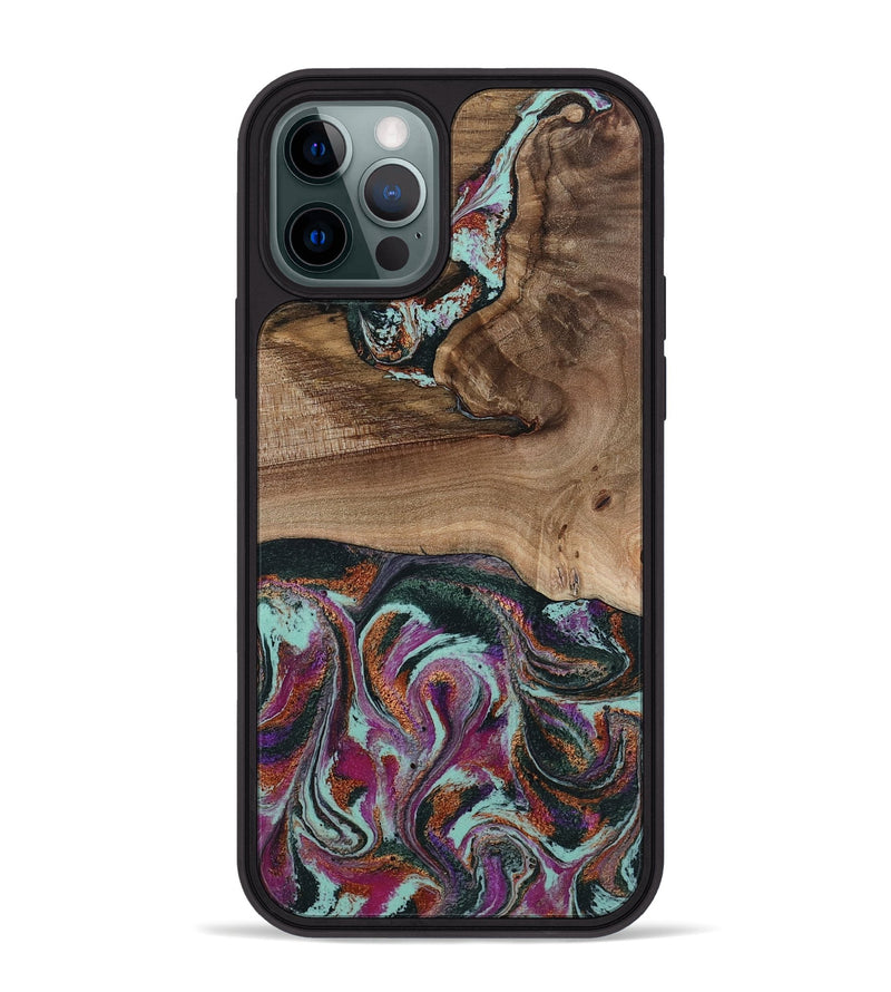 iPhone 12 Pro Max Wood Phone Case - Giana (Green, 801994)