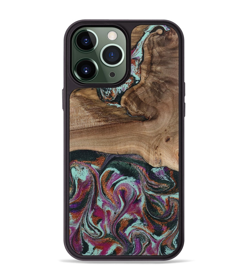 iPhone 13 Pro Max Wood Phone Case - Giana (Green, 801994)