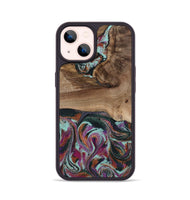 iPhone 14 Wood Phone Case - Giana (Green, 801994)