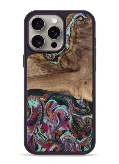 iPhone 16 Pro Max Wood Phone Case - Giana (Green, 801994)