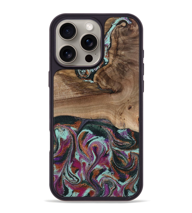 iPhone 16 Pro Max Wood Phone Case - Giana (Green, 801994)