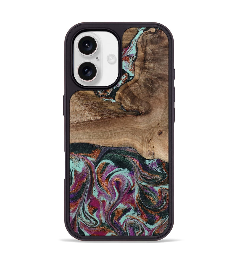 iPhone 17 Wood Phone Case - Giana (Green, 801994)