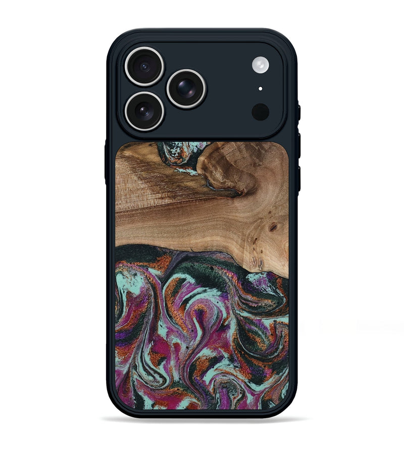 iPhone 17 Pro Max Wood Phone Case - Giana (Green, 801994)