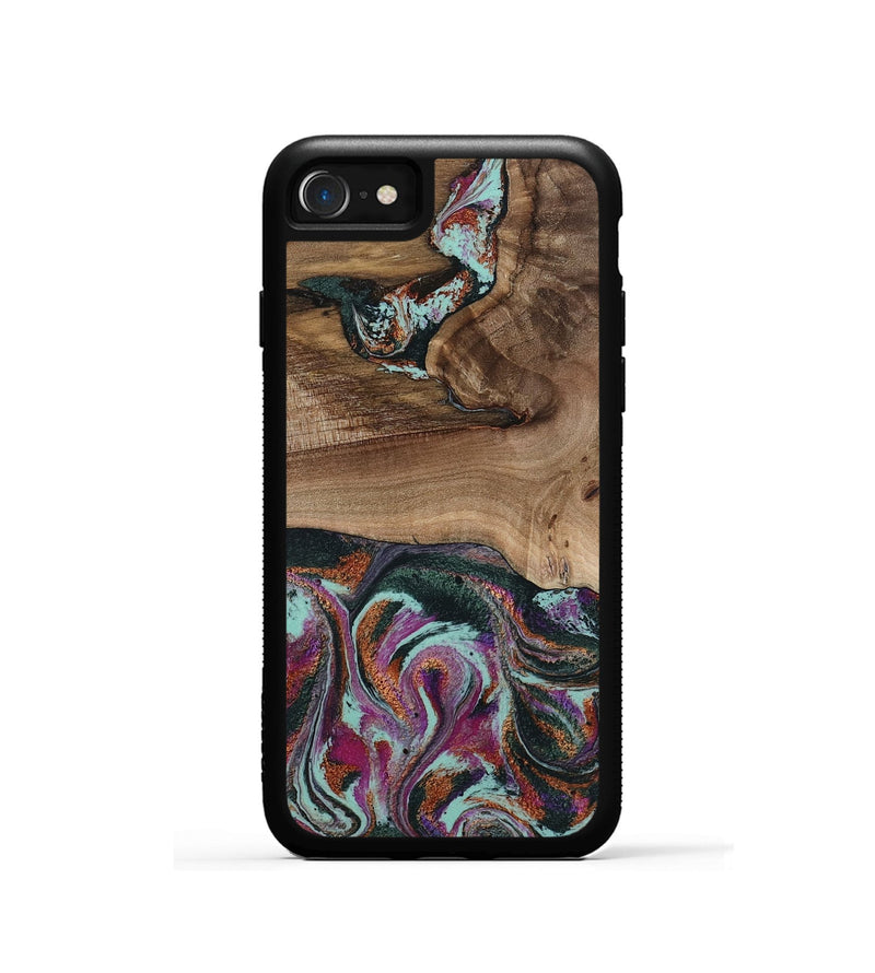 iPhone SE Wood Phone Case - Giana (Green, 801994)