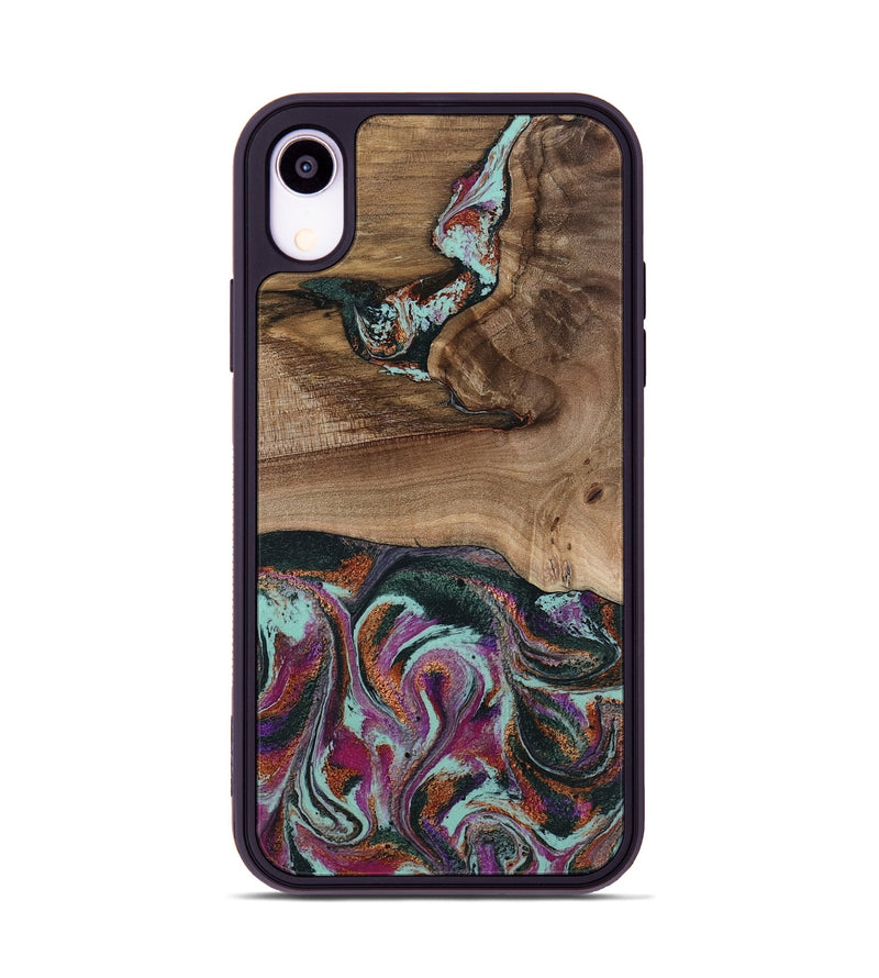 iPhone Xr Wood Phone Case - Giana (Green, 801994)