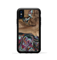 iPhone Xs Wood Phone Case - Giana (Green, 801994)