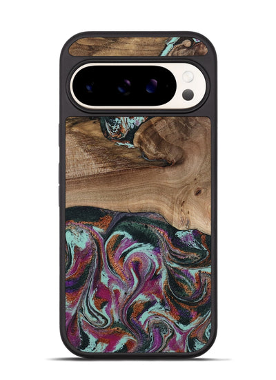 Pixel 9 Wood Phone Case - Giana (Green, 801994)