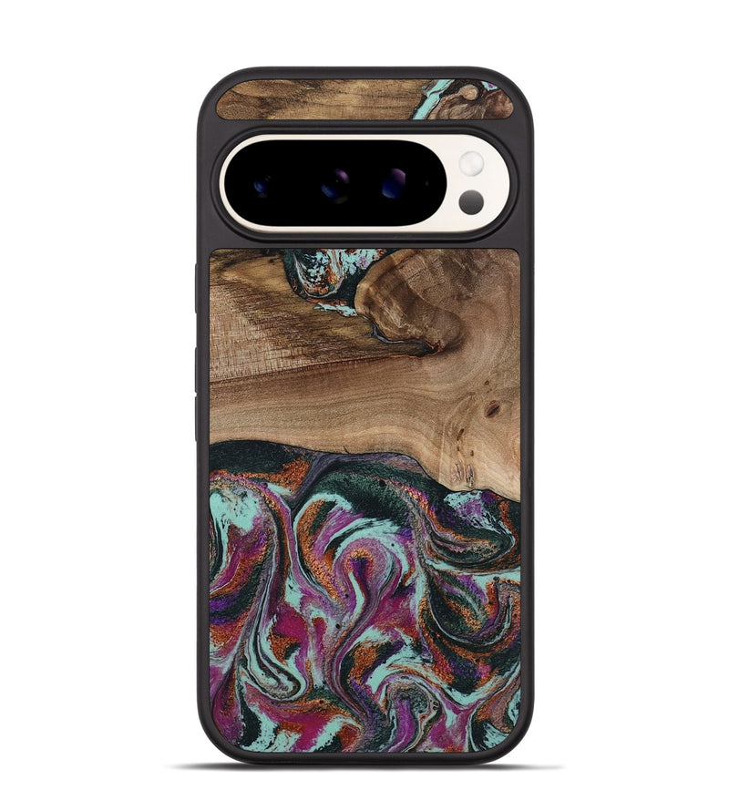 Pixel 9 Wood Phone Case - Giana (Green, 801994)