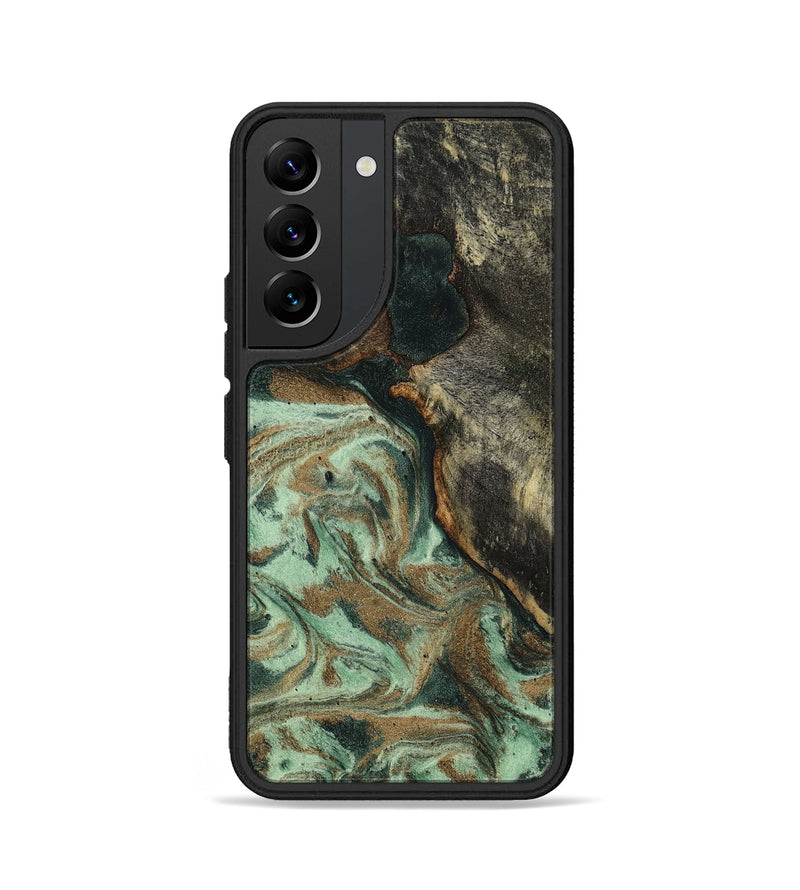 Galaxy S22 Wood Phone Case - Polly (Green, 801996)