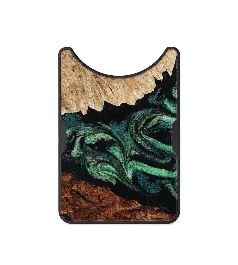 Alloy Wood Wallet - Twila (Green, 801997)
