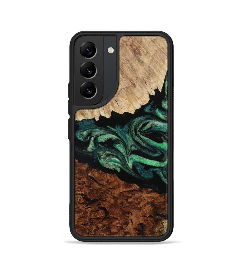 Galaxy S22 Wood Phone Case - Twila (Green, 801997)