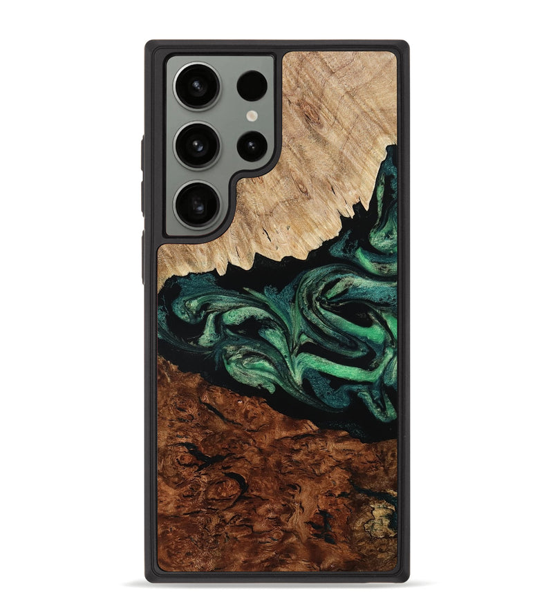 Galaxy S23 Ultra Wood Phone Case - Twila (Green, 801997)