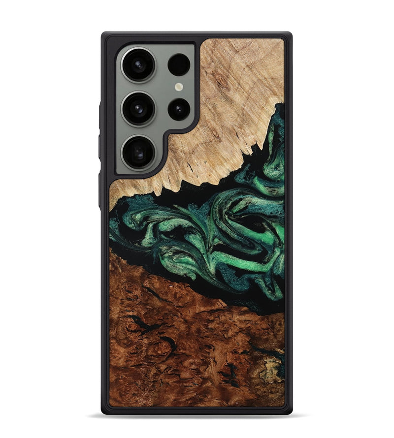Galaxy S24 Ultra Wood Phone Case - Twila (Green, 801997)
