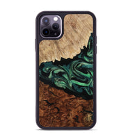 iPhone 11 Pro Max Wood Phone Case - Twila (Green, 801997)