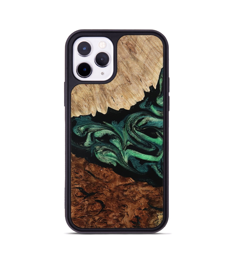iPhone 11 Pro Wood Phone Case - Twila (Green, 801997)