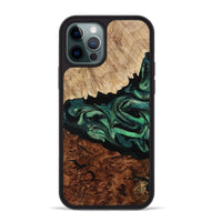 iPhone 12 Pro Max Wood Phone Case - Twila (Green, 801997)