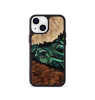 iPhone 13 mini Wood Phone Case - Twila (Green, 801997)